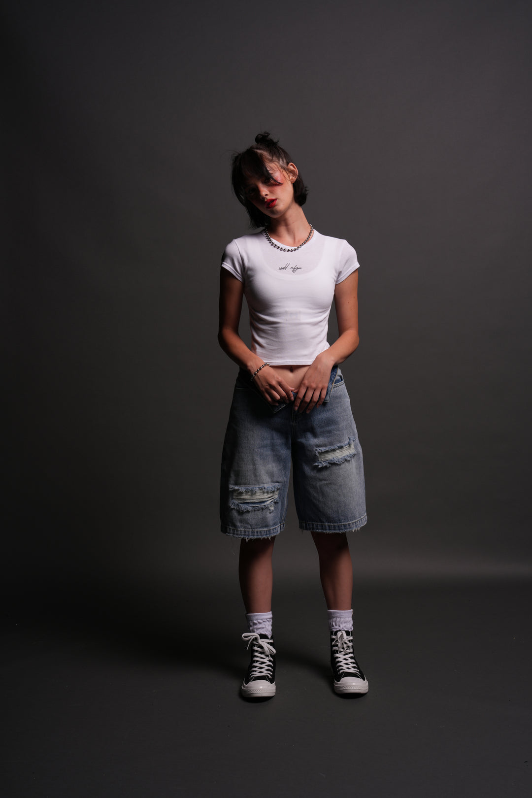 SSDD NFGU "Baby" Tee in White