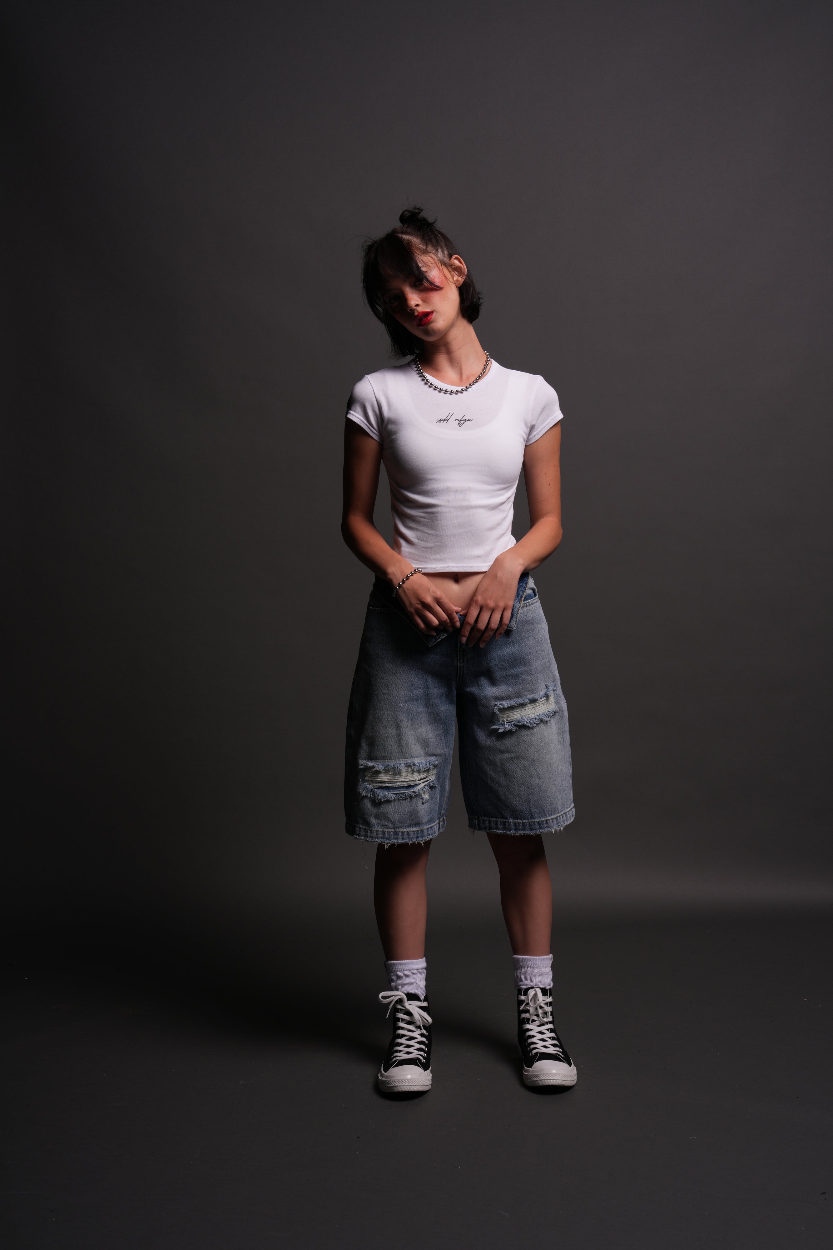 SSDD NFGU "Baby" Tee in White
