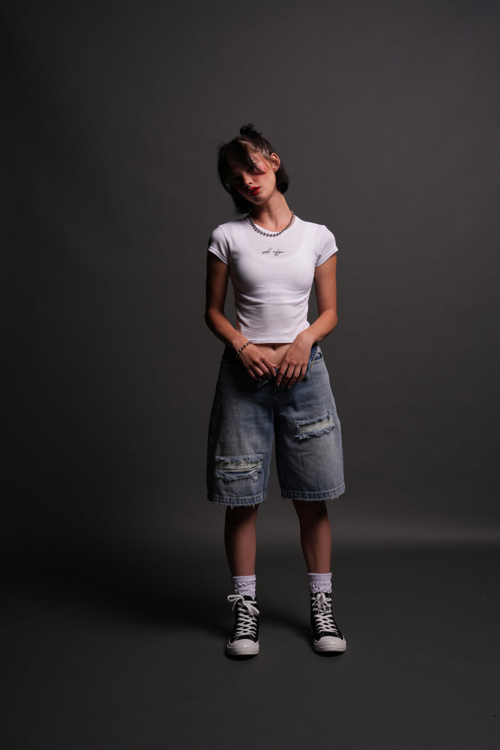 SSDD NFGU "Baby" Tee in White