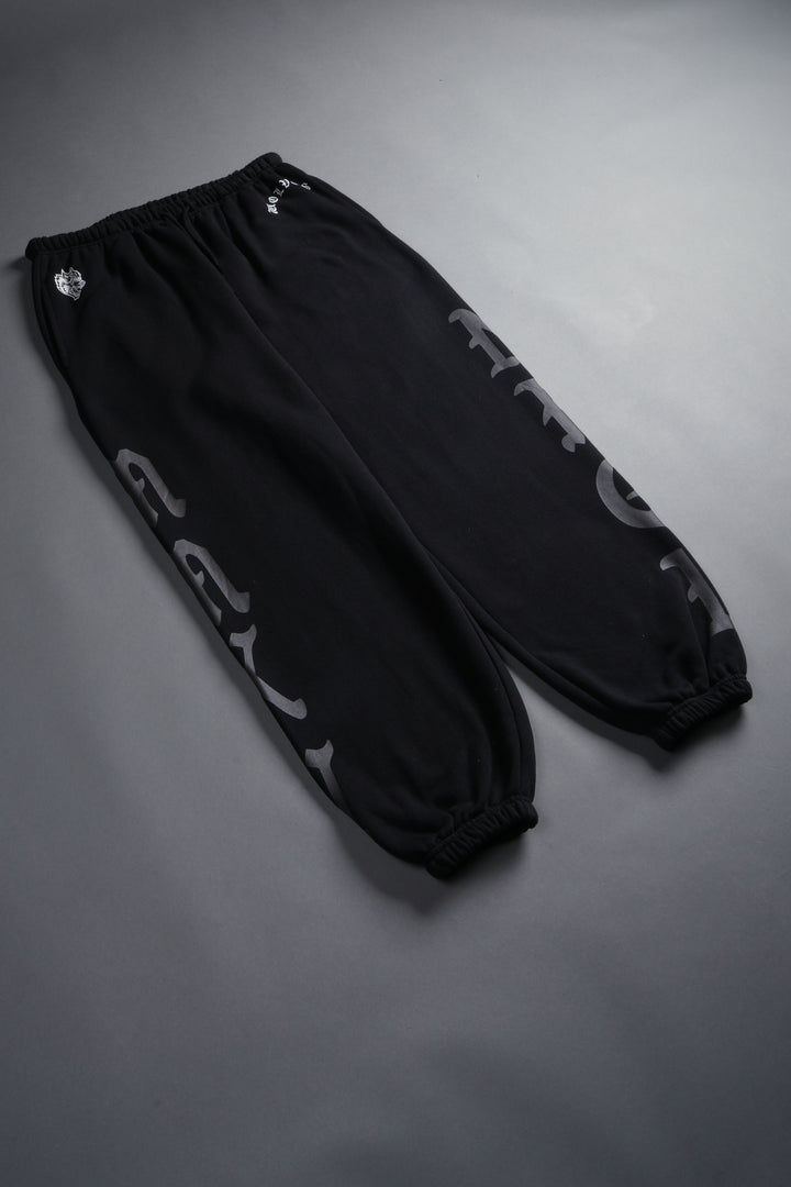 Stone Code Lightweight Lounger Sweat Pants in Black