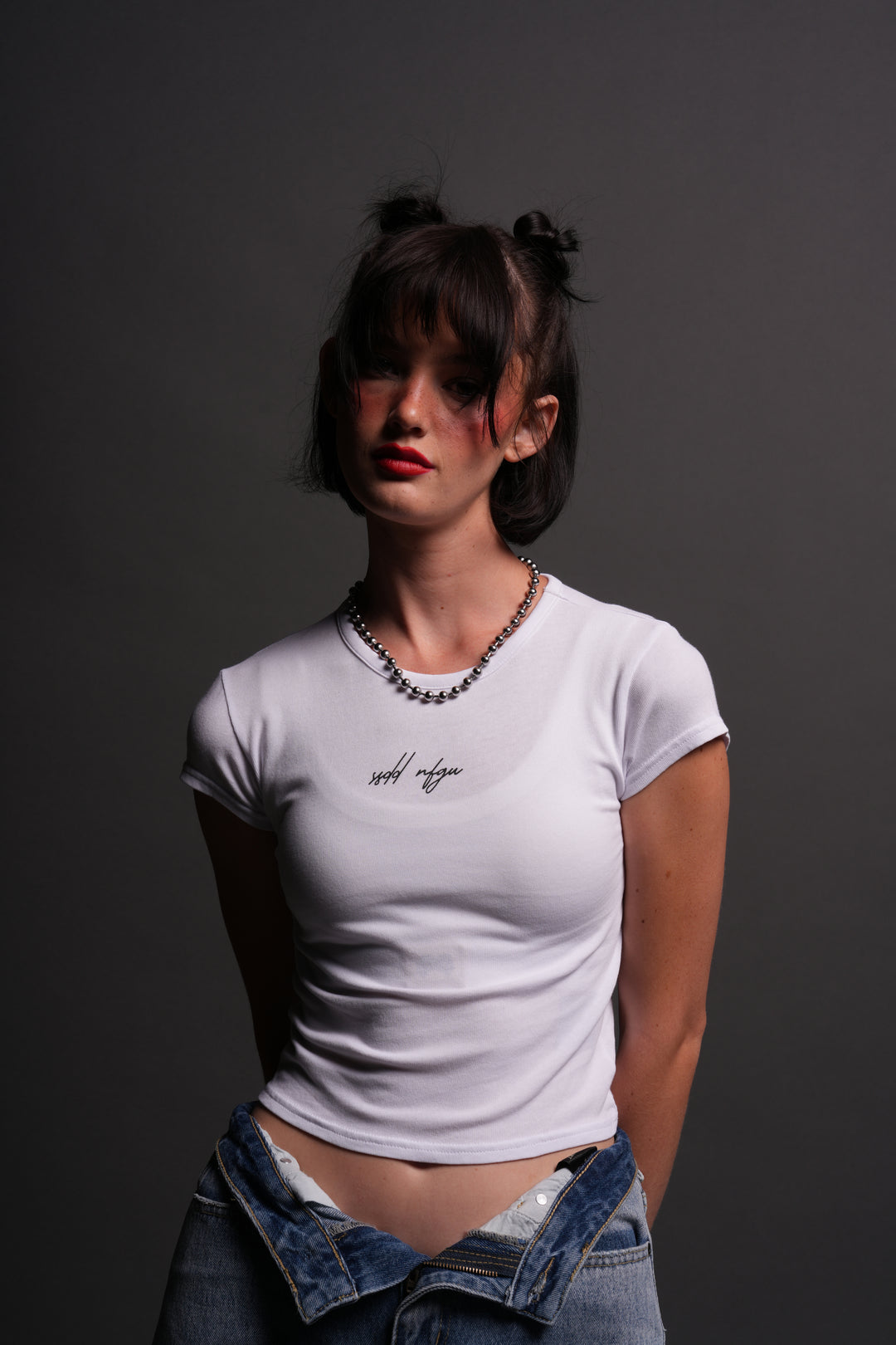 SSDD NFGU "Baby" Tee in White