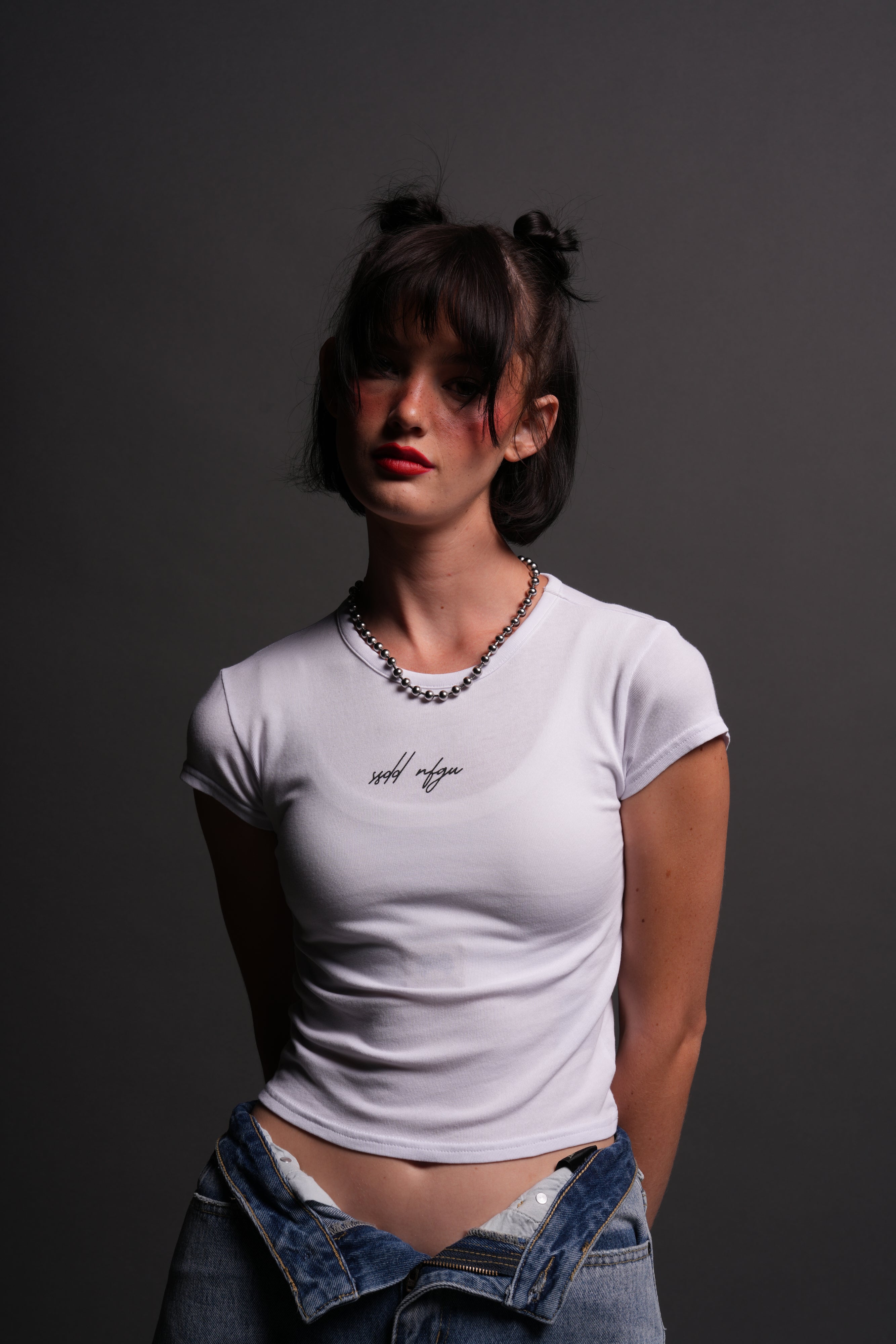 SSDD NFGU "Baby" Tee in White