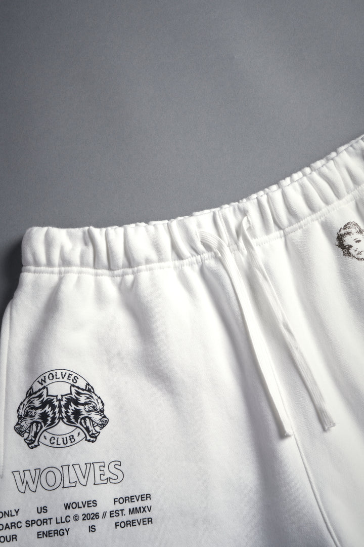 Hollow Virtue Post Lounge Sweat Shorts in Cream
