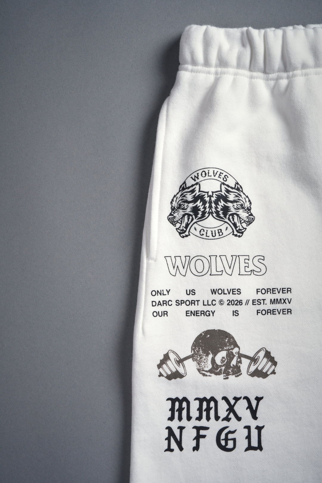 Hollow Virtue Post Lounge Sweat Shorts in Cream