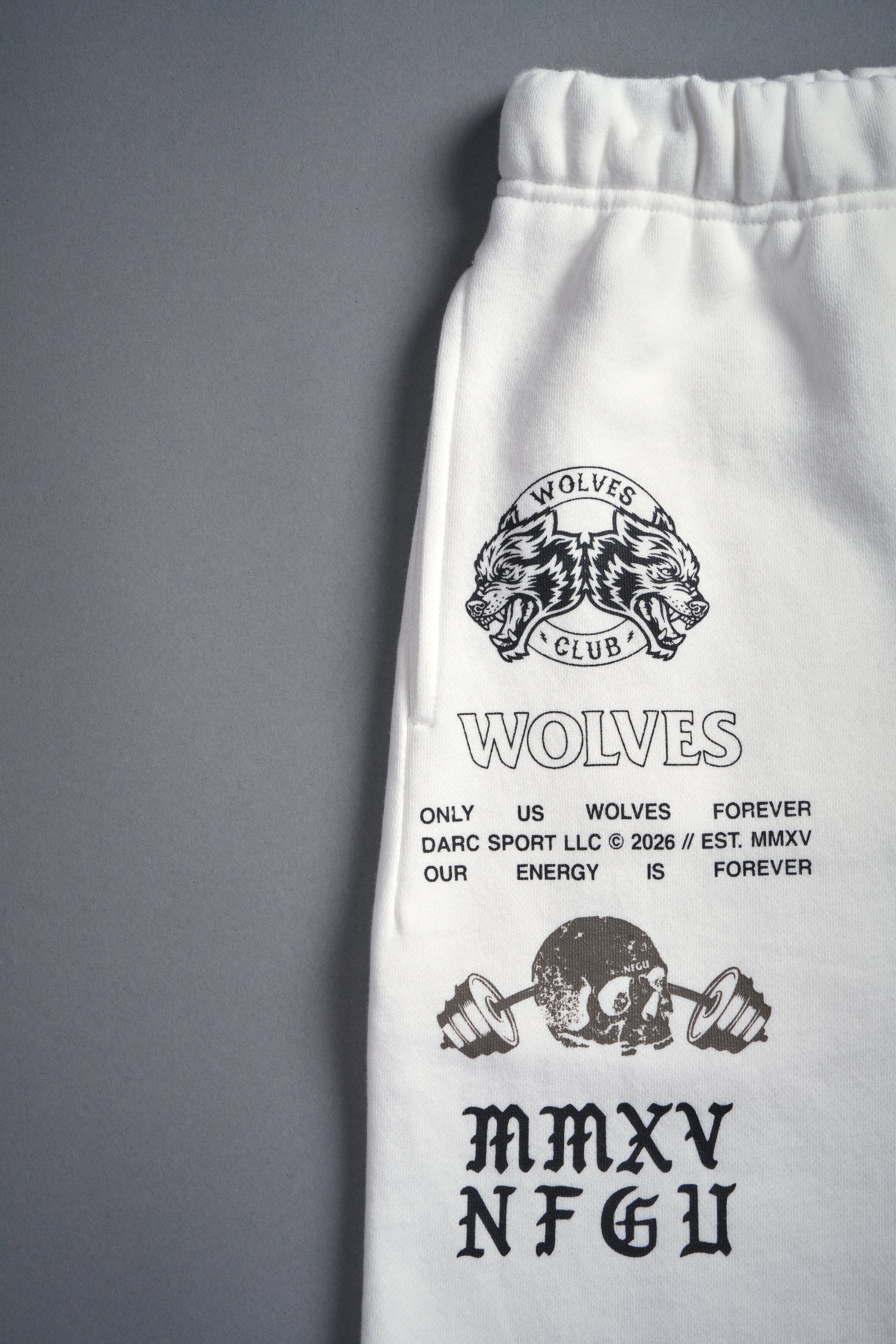 Hollow Virtue Post Lounge Sweat Shorts in Cream