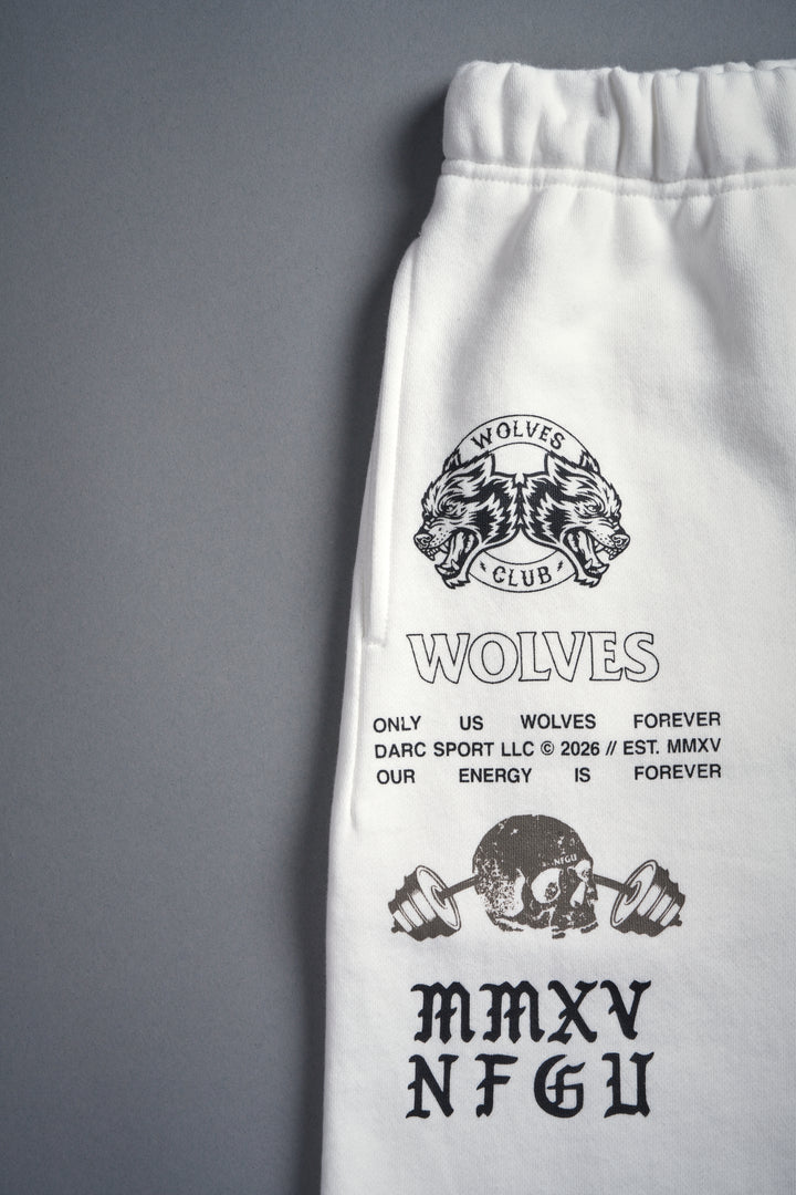 Hollow Virtue Post Lounge Sweat Shorts in Cream