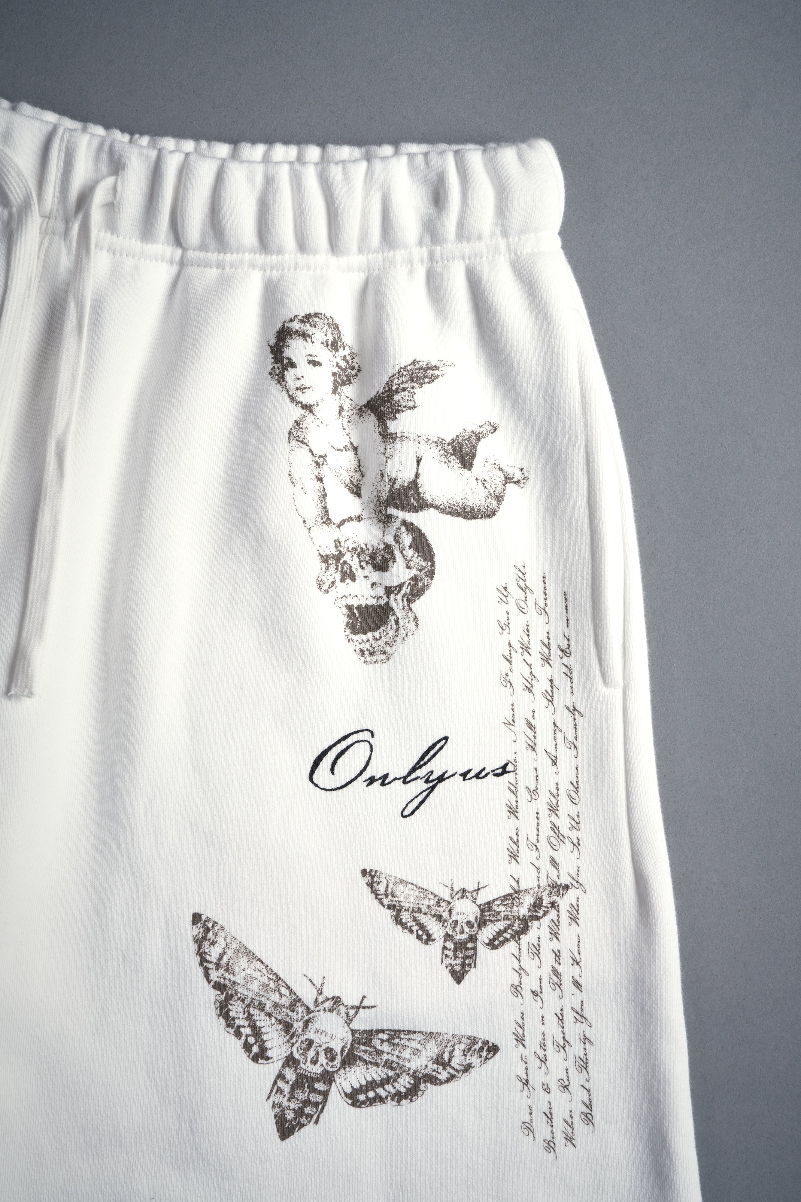 Hollow Virtue Post Lounge Sweat Shorts in Cream