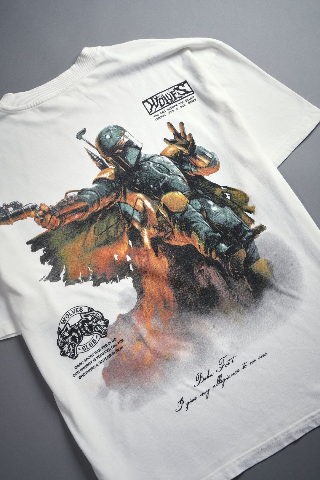 Boba Fett "Premium" Oversized Tee in Cream