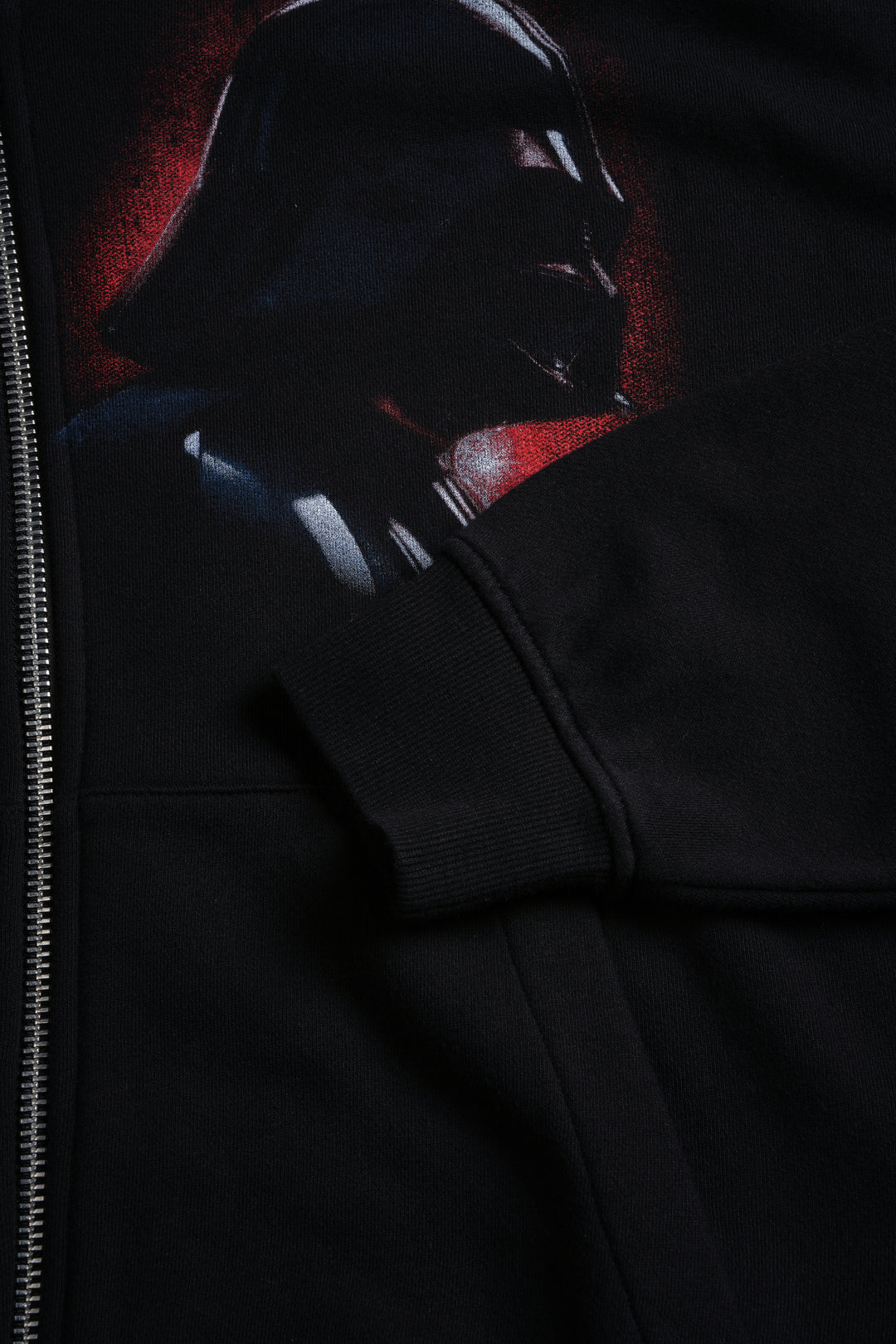 Turn Dark Vex Double Zip Hoodie in Black