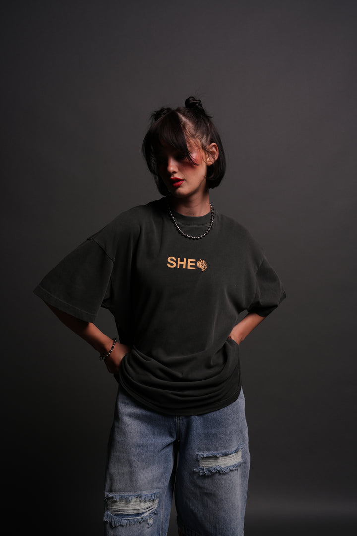 Wolf Head "Pump Cover" Tee in Wolf Gray