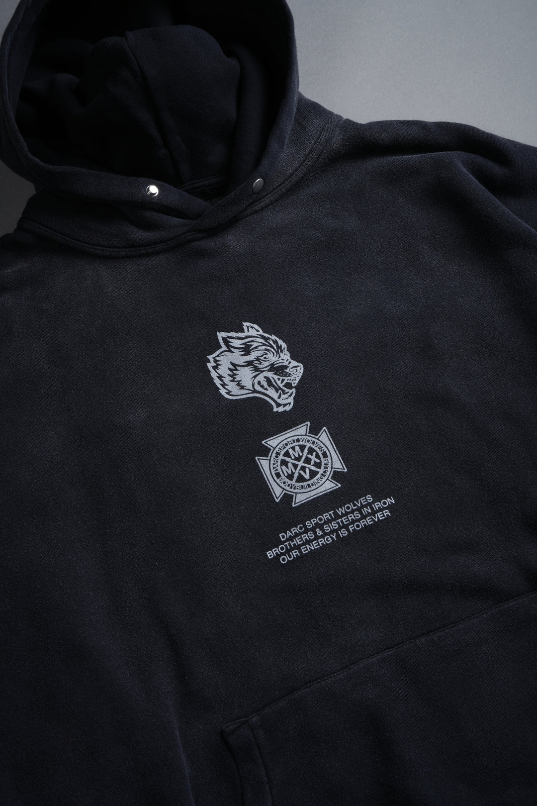 Ashes of the Dark V2 "Pierce" Hoodie in Black Drift Wash