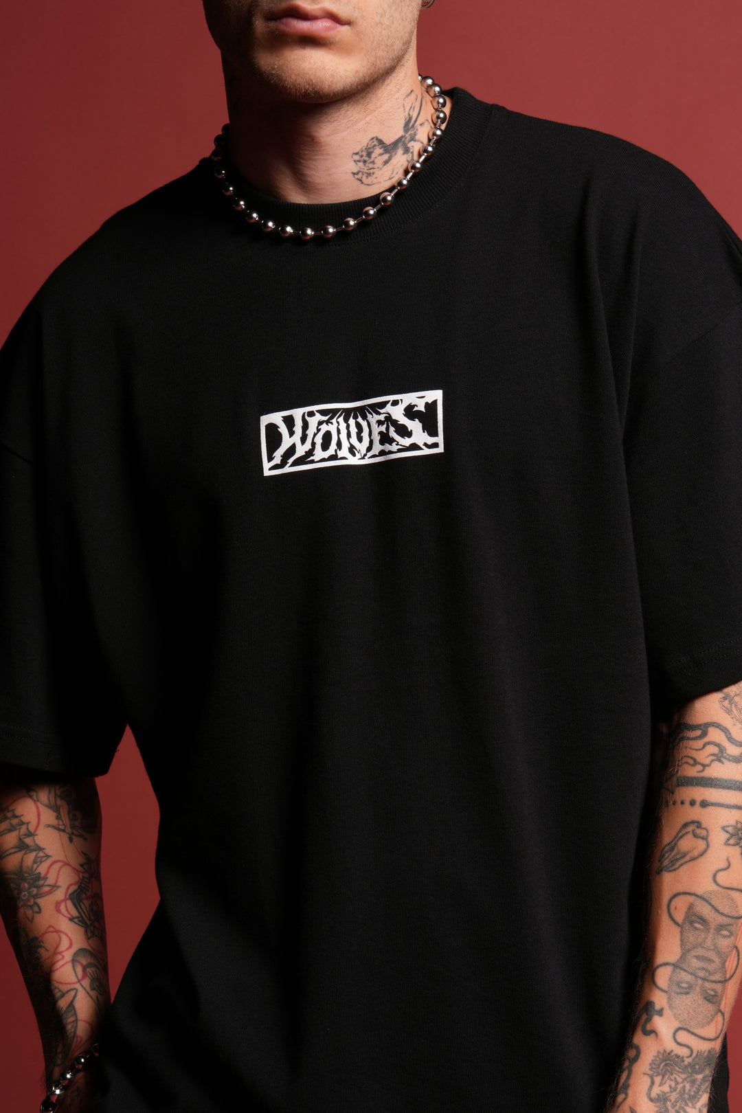 Dark Vigilante 1 Of 500 Premium Oversized Tee in Black