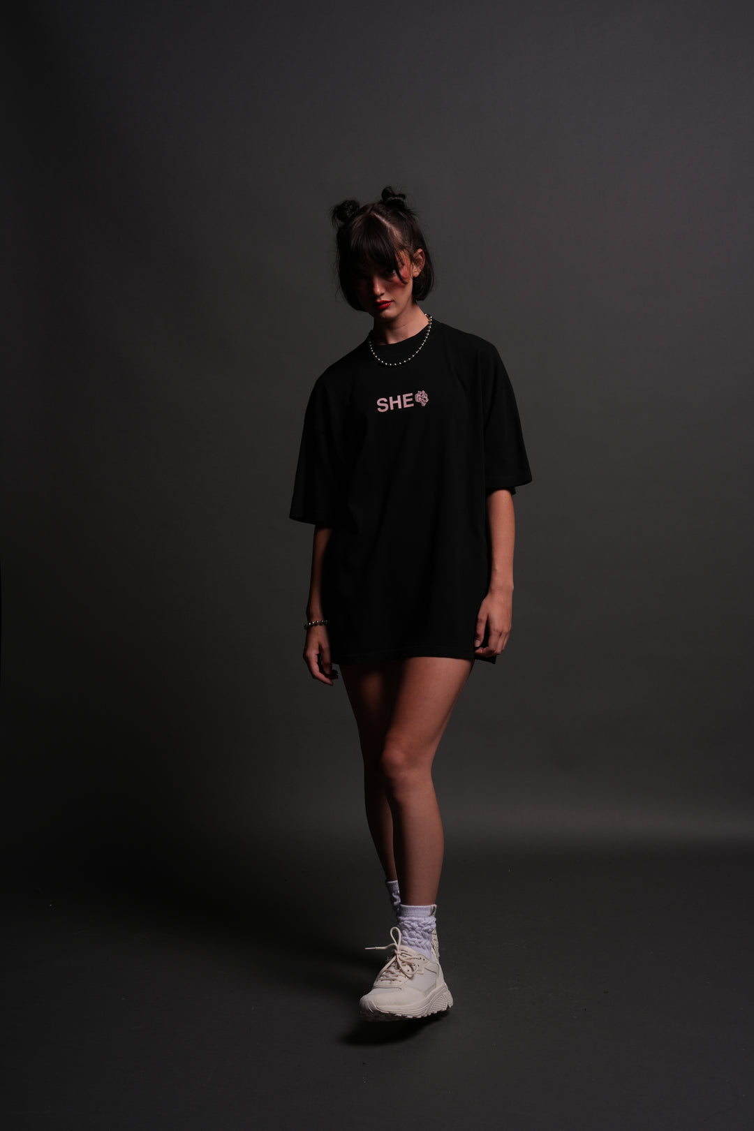 Wolf Head "Pump Cover" Tee in Black
