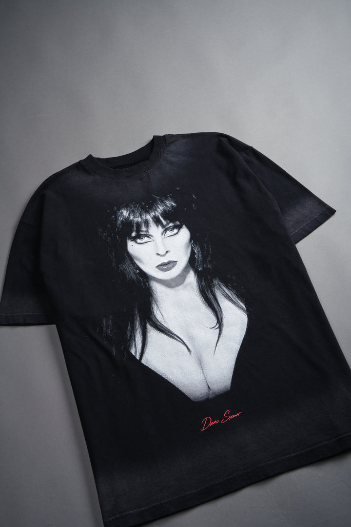 Mistress of Darkness "Grunge" Tee in Black Drift Wash