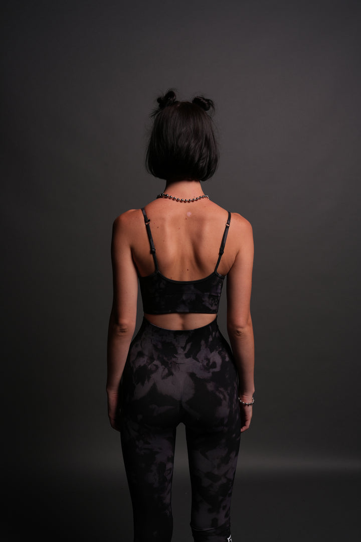 Chopper "Everson Seamless" Sports Bra in Big Purple Night Marble