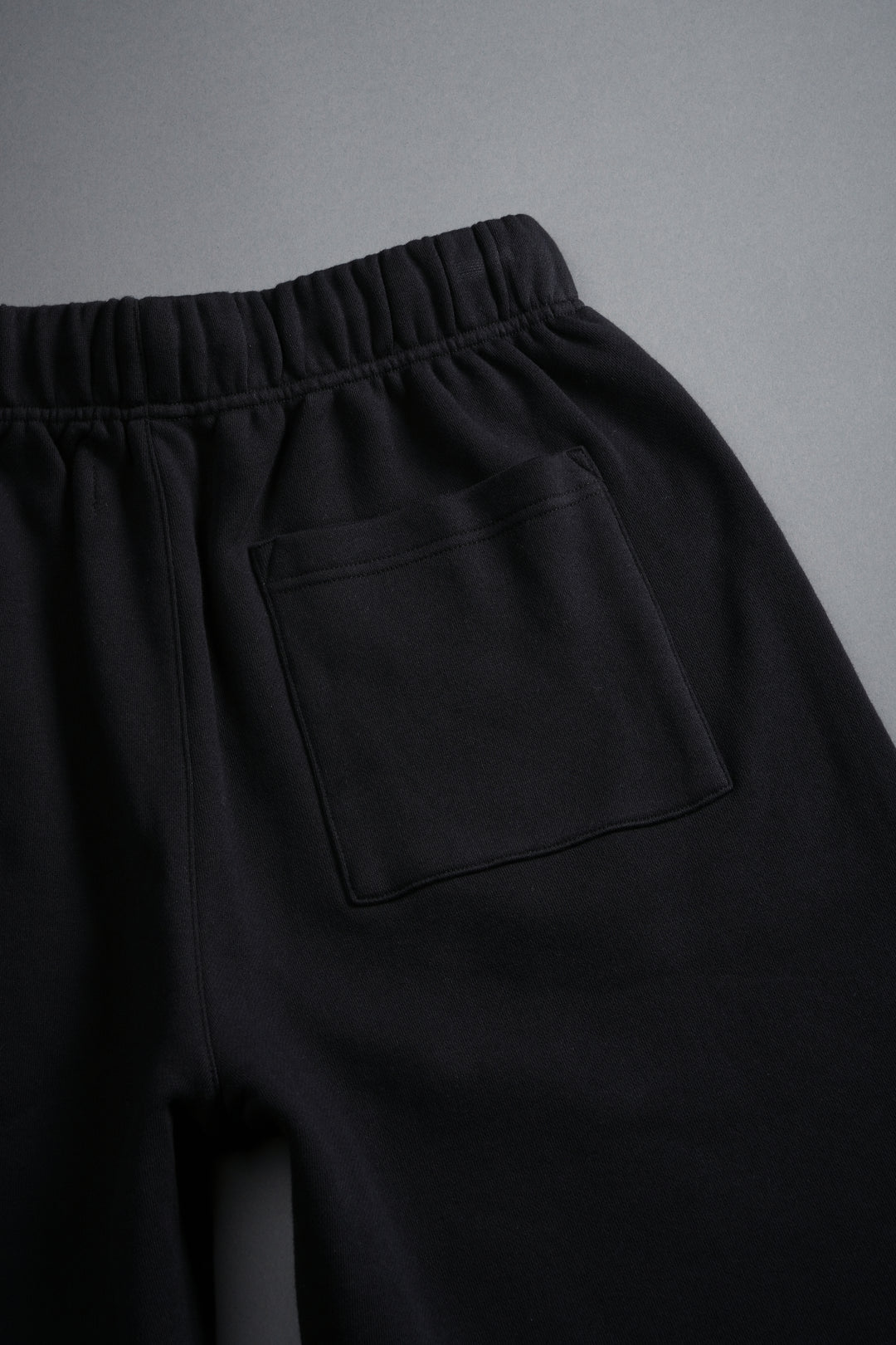 Loyalty Frvr Raw Hem Oversized Post Lounge Sweat Shorts in Black