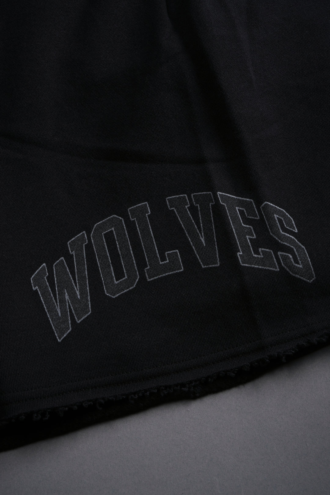 Loyalty Frvr Raw Hem Oversized Post Lounge Sweat Shorts in Black