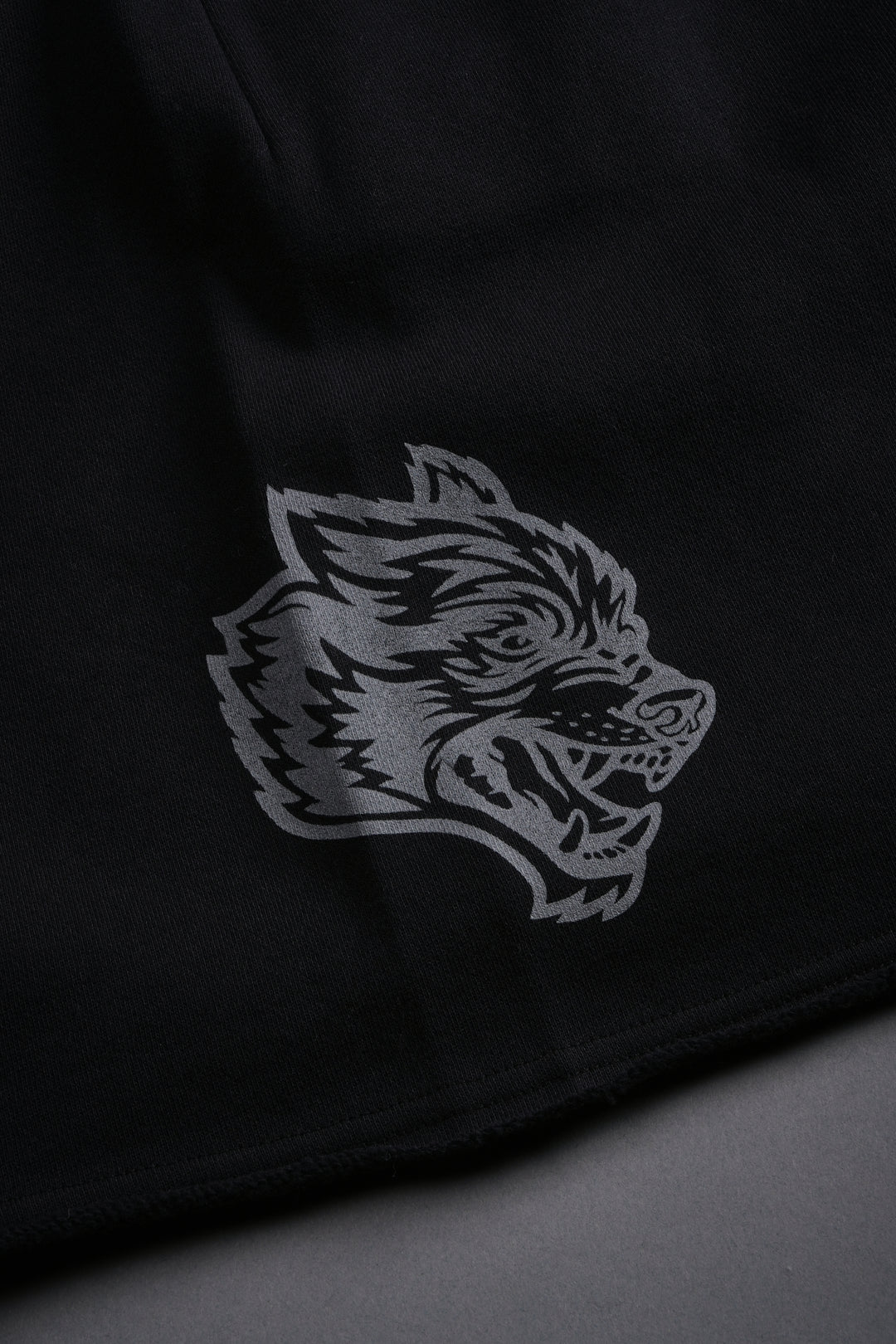 Loyalty Frvr Raw Hem Oversized Post Lounge Sweat Shorts in Black