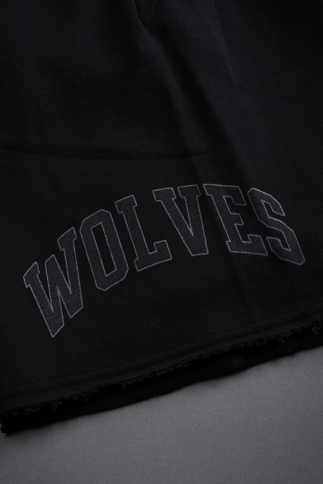 Loyalty Frvr Raw Hem Oversized Post Lounge Sweat Shorts in Black