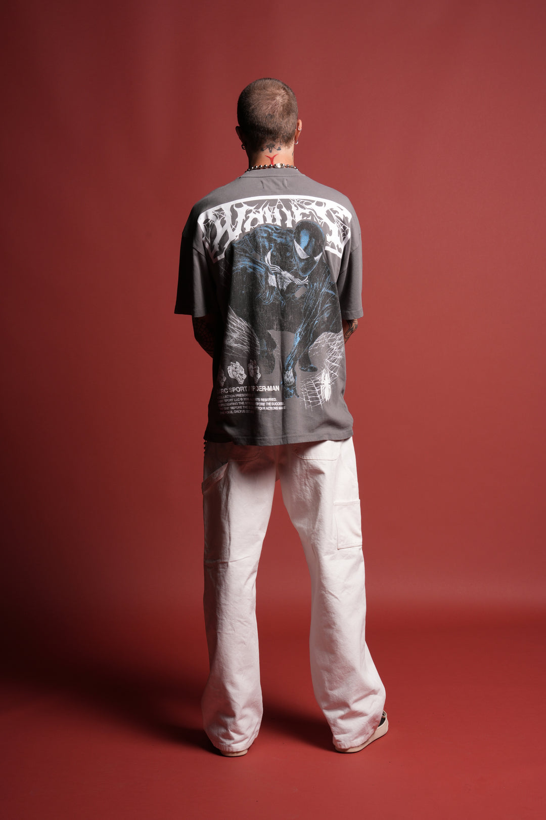 Dark Symbiote Premium Oversized Tee in Slate Gray