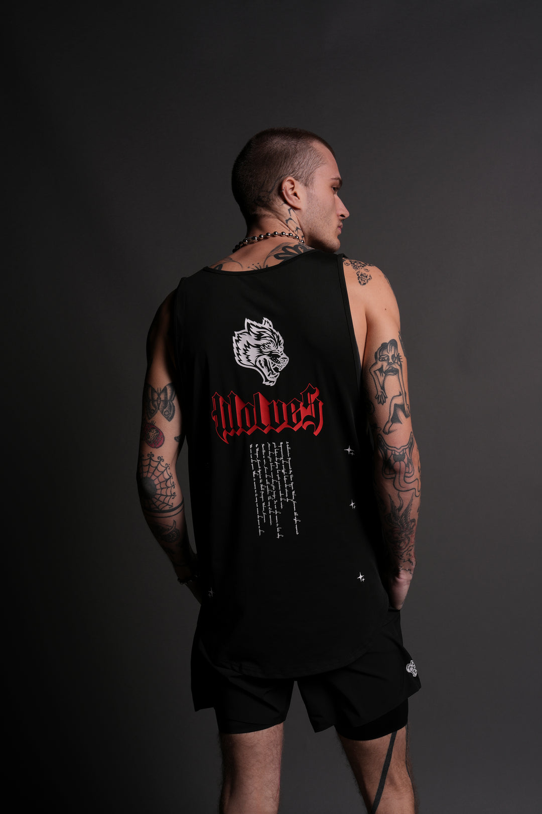 Passion "Dry Wolf" (Drop) Tank in Black