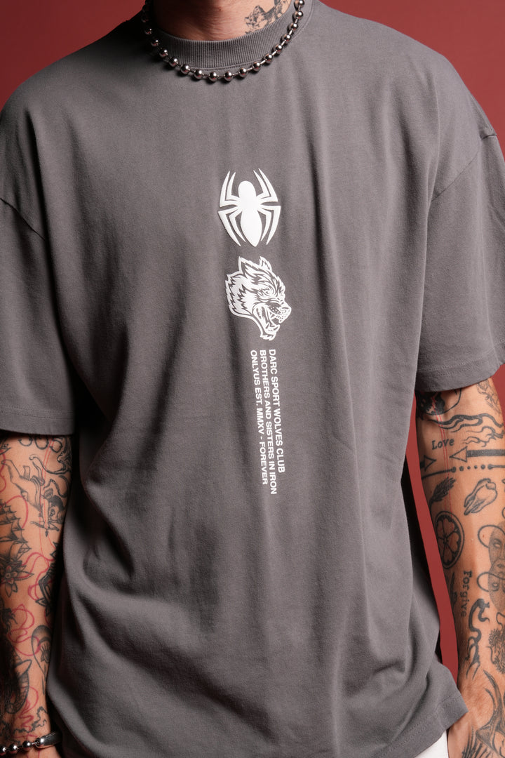 Dark Symbiote Premium Oversized Tee in Slate Gray