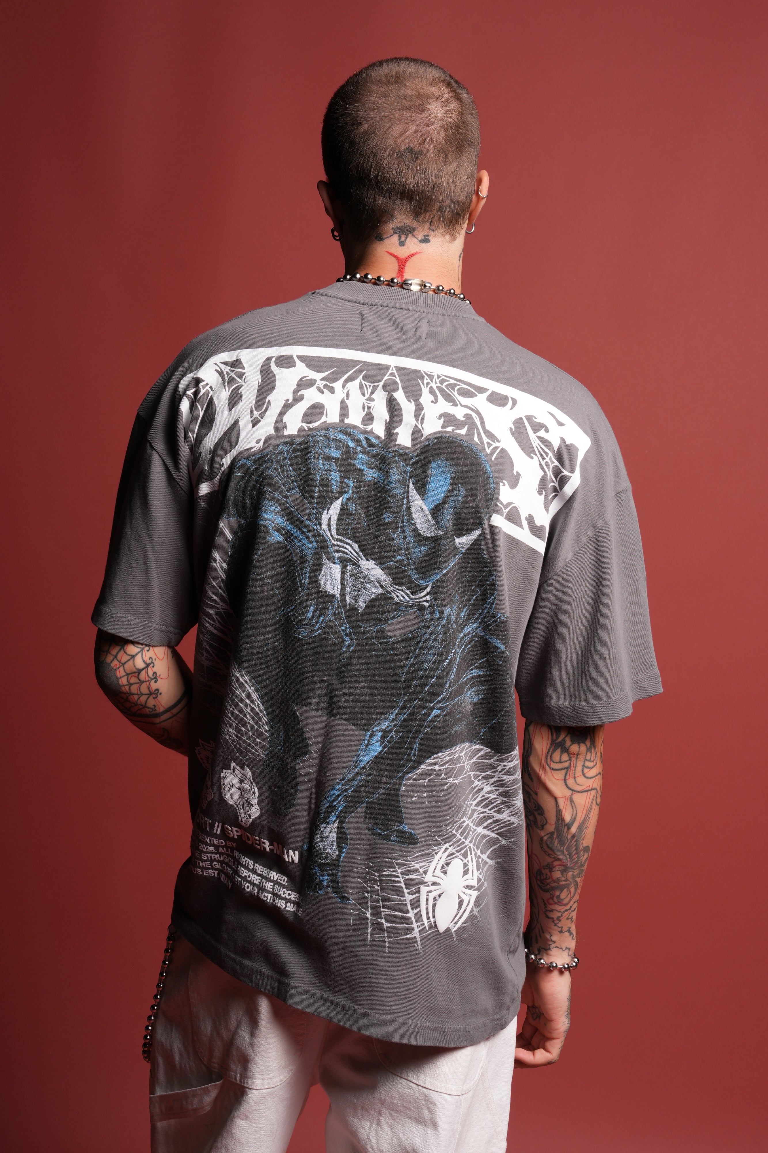 Dark Symbiote Premium Oversized Tee in Slate Gray