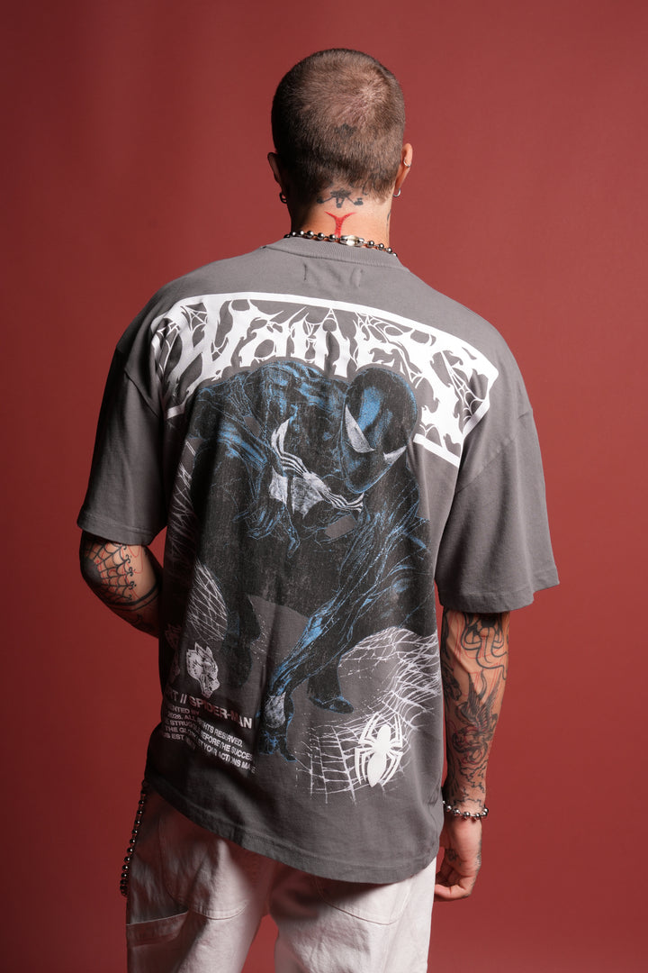 Dark Symbiote Premium Oversized Tee in Slate Gray
