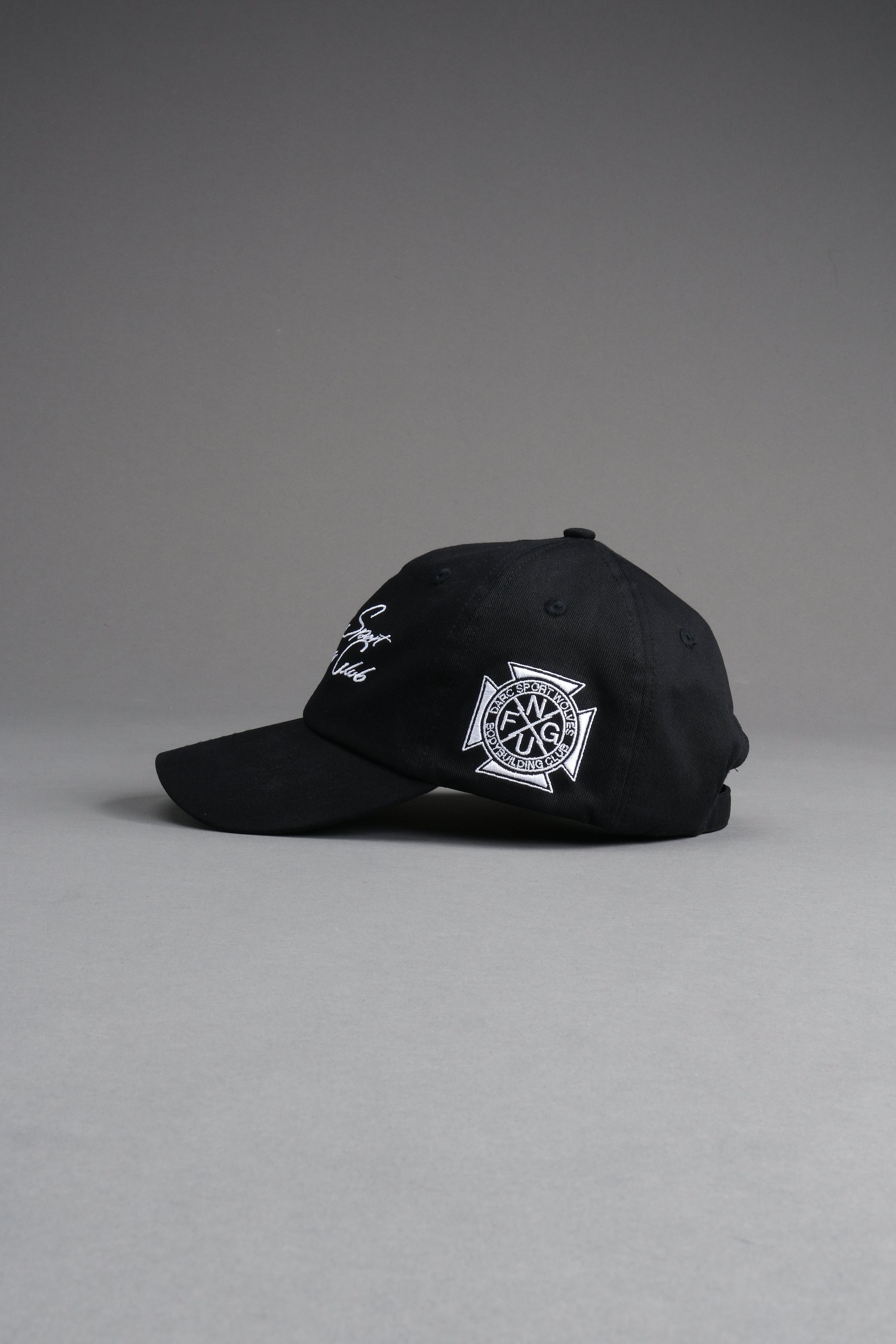 Written in Strength Dad Hat V2 in Black