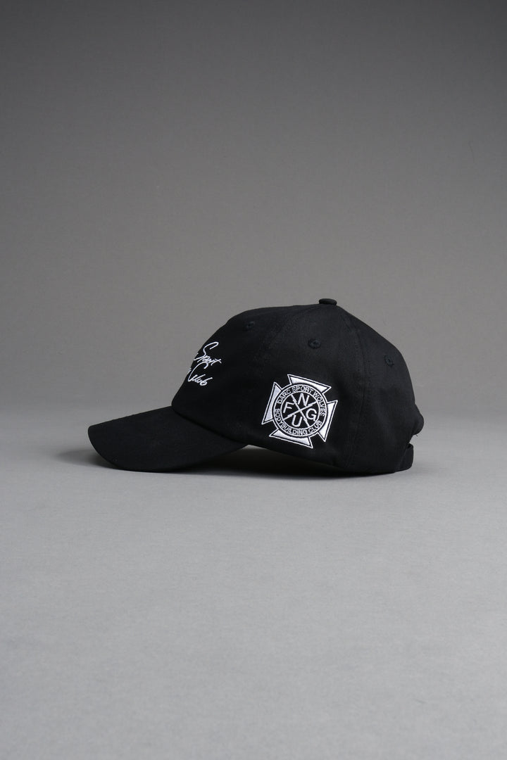 Written in Strength Dad Hat V2 in Black