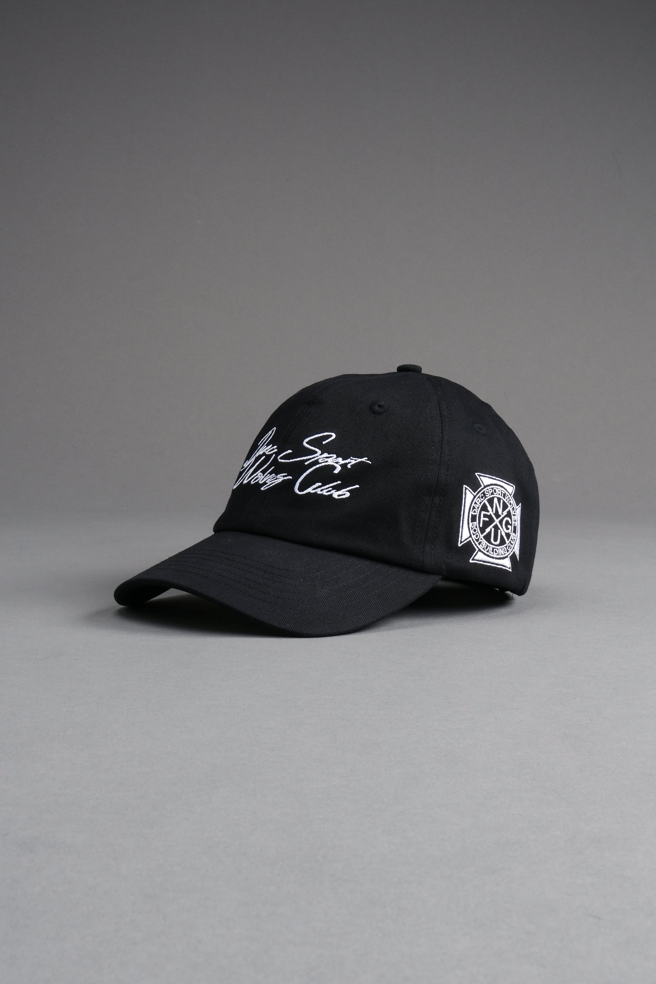 Written in Strength Dad Hat V2 in Black