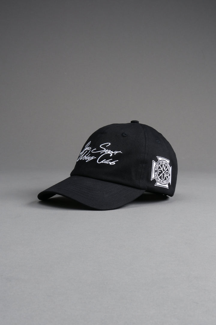 Written in Strength Dad Hat V2 in Black