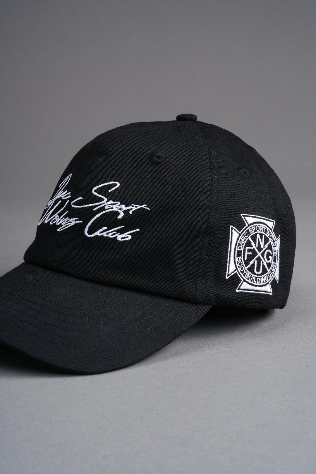 Written in Strength Dad Hat V2 in Black