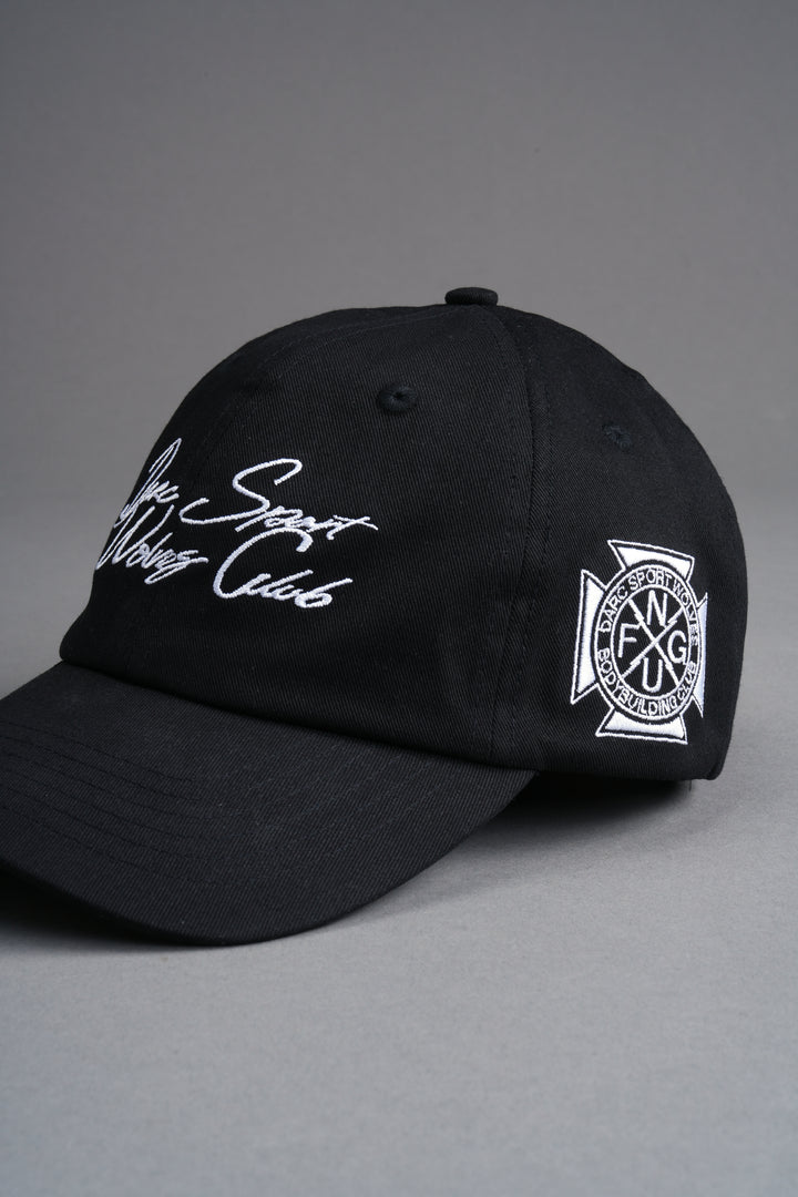Written in Strength Dad Hat V2 in Black