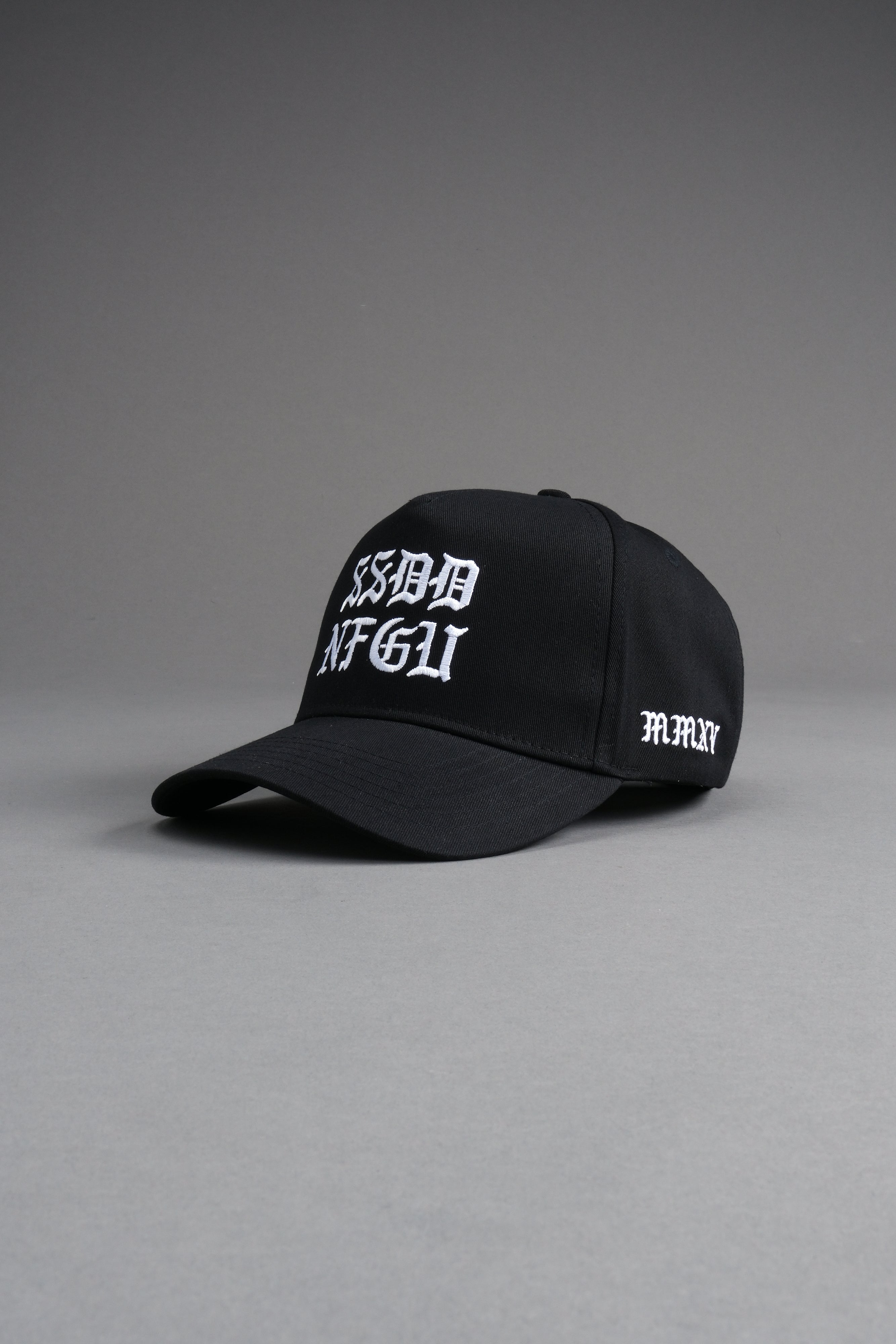 SSDD 5 Panel Hat in Black