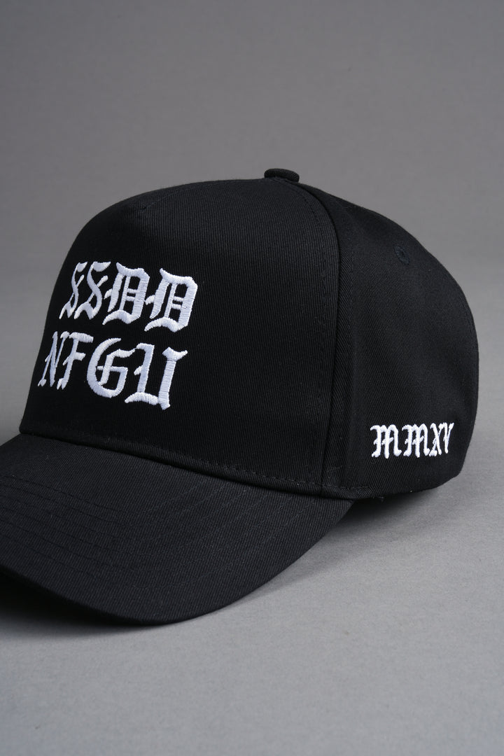 SSDD 5 Panel Hat in Black