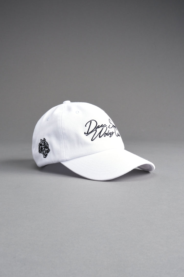 Written in Strength Dad Hat V2 in White