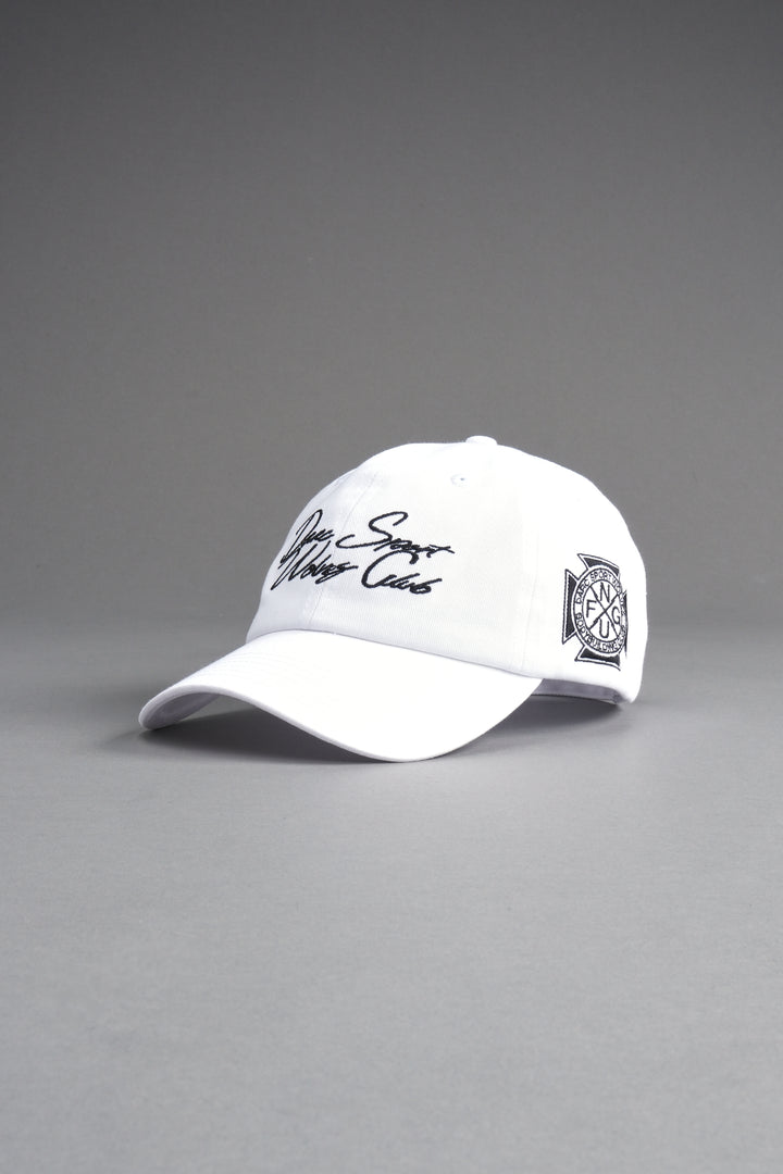 Written in Strength Dad Hat V2 in White