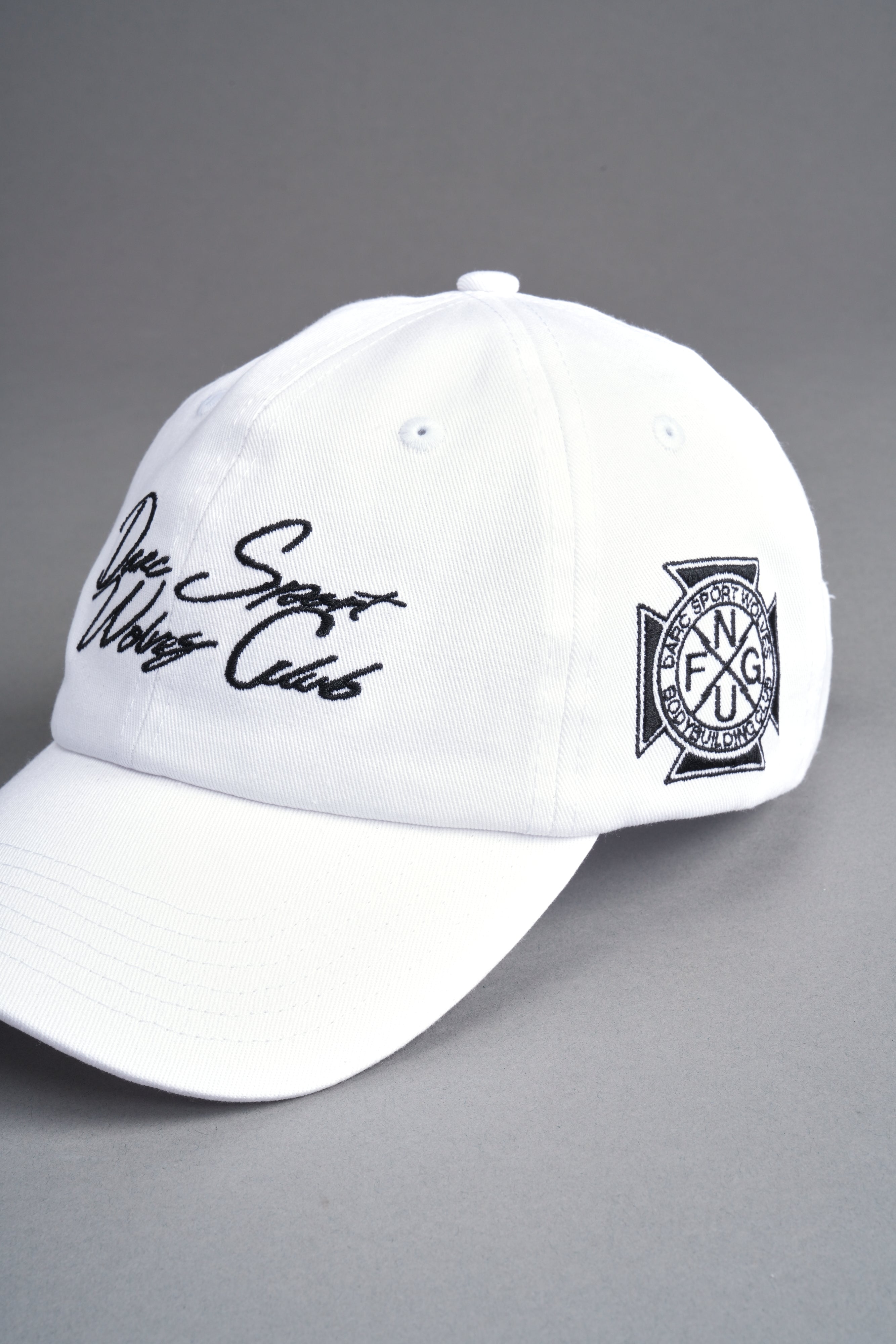 Written in Strength Dad Hat V2 in White