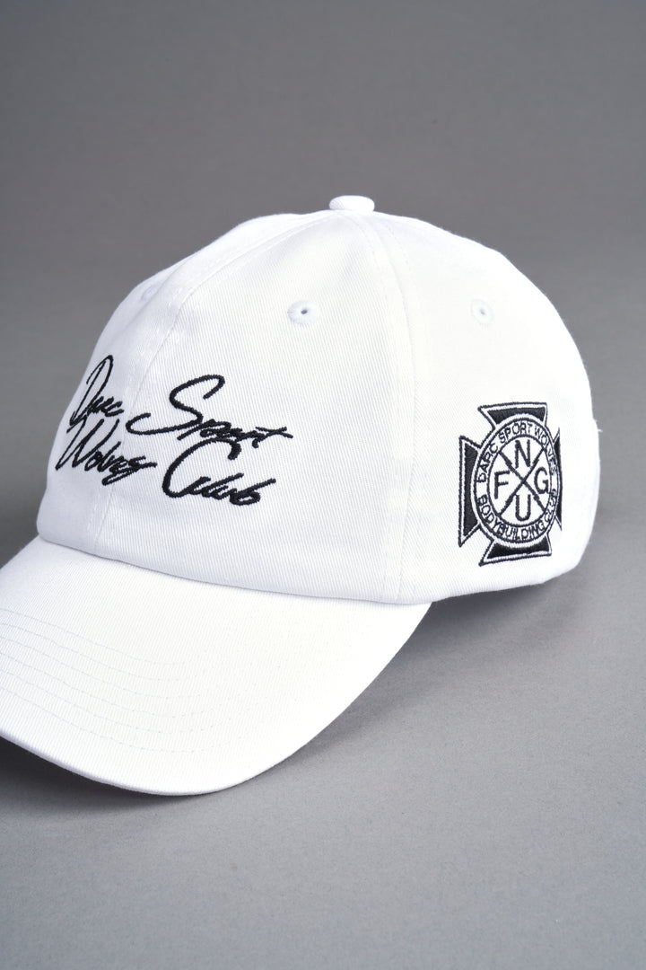 Written in Strength Dad Hat V2 in White