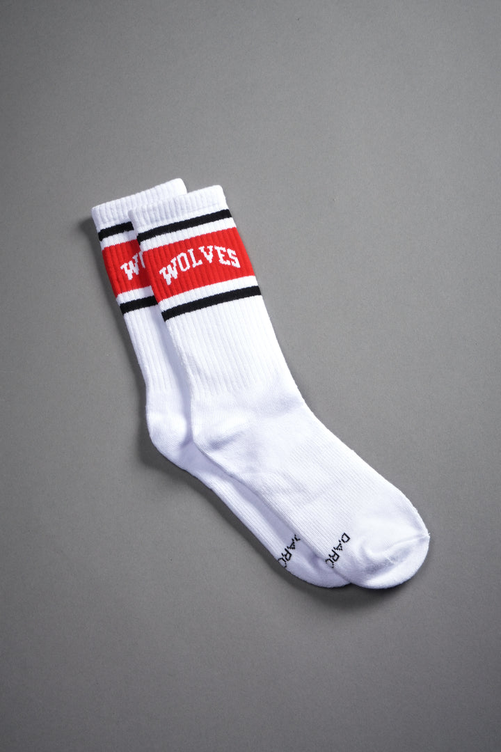 Loyalty Classic Socks in White/Red/Black