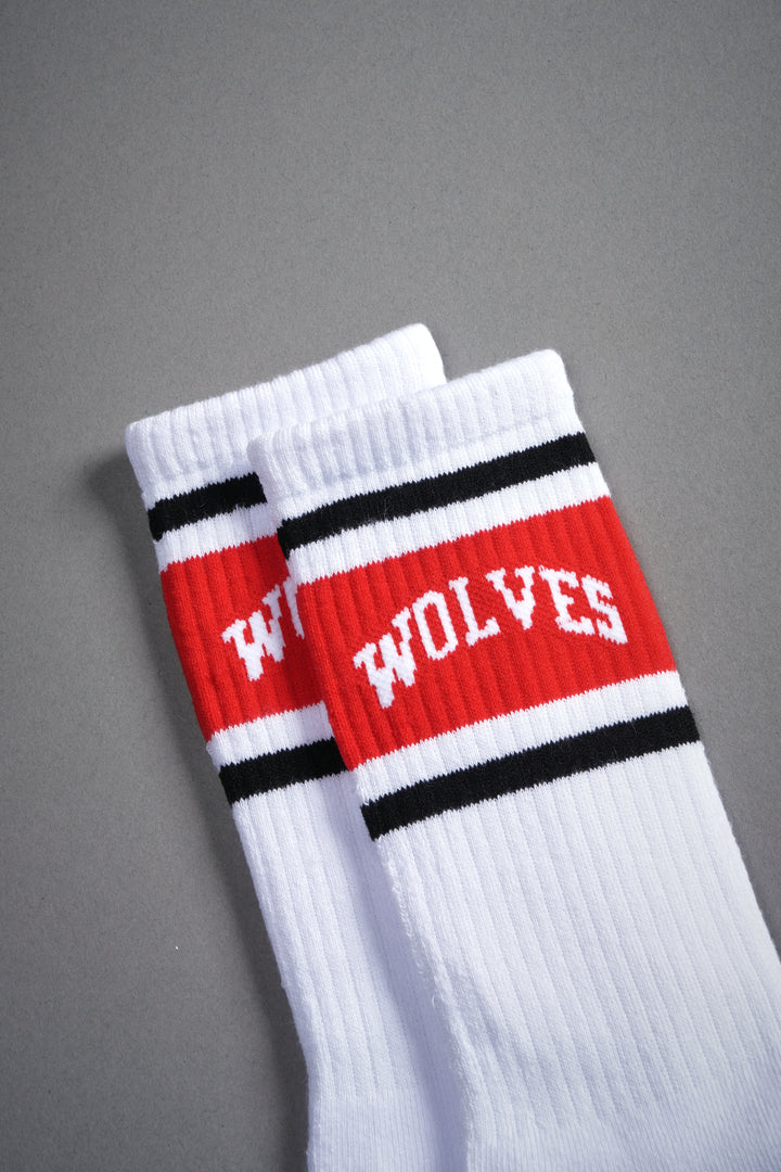 Loyalty Classic Socks in White/Red/Black