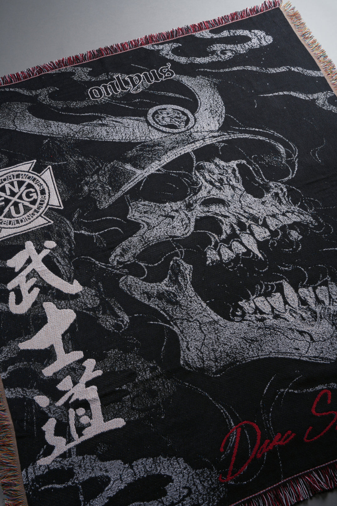 Darc Samurai Tapestry Blanket in Black