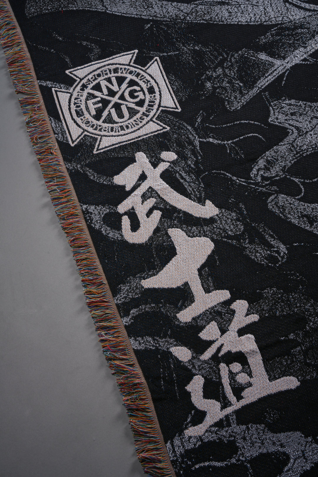Darc Samurai Tapestry Blanket in Black