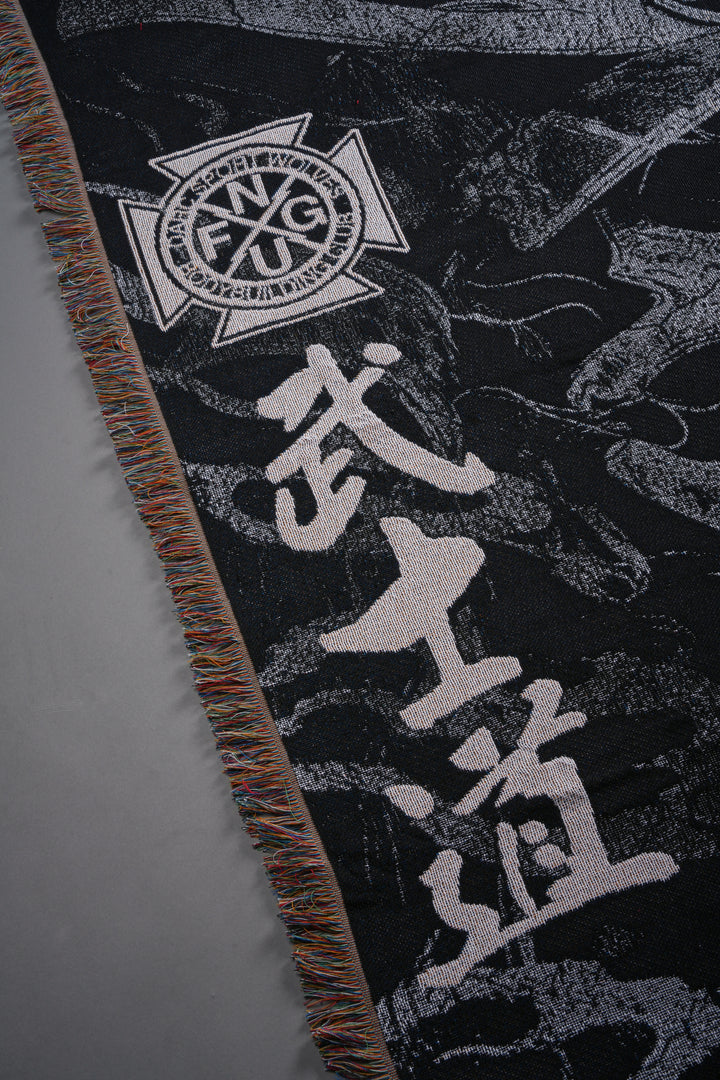 Darc Samurai Tapestry Blanket in Black