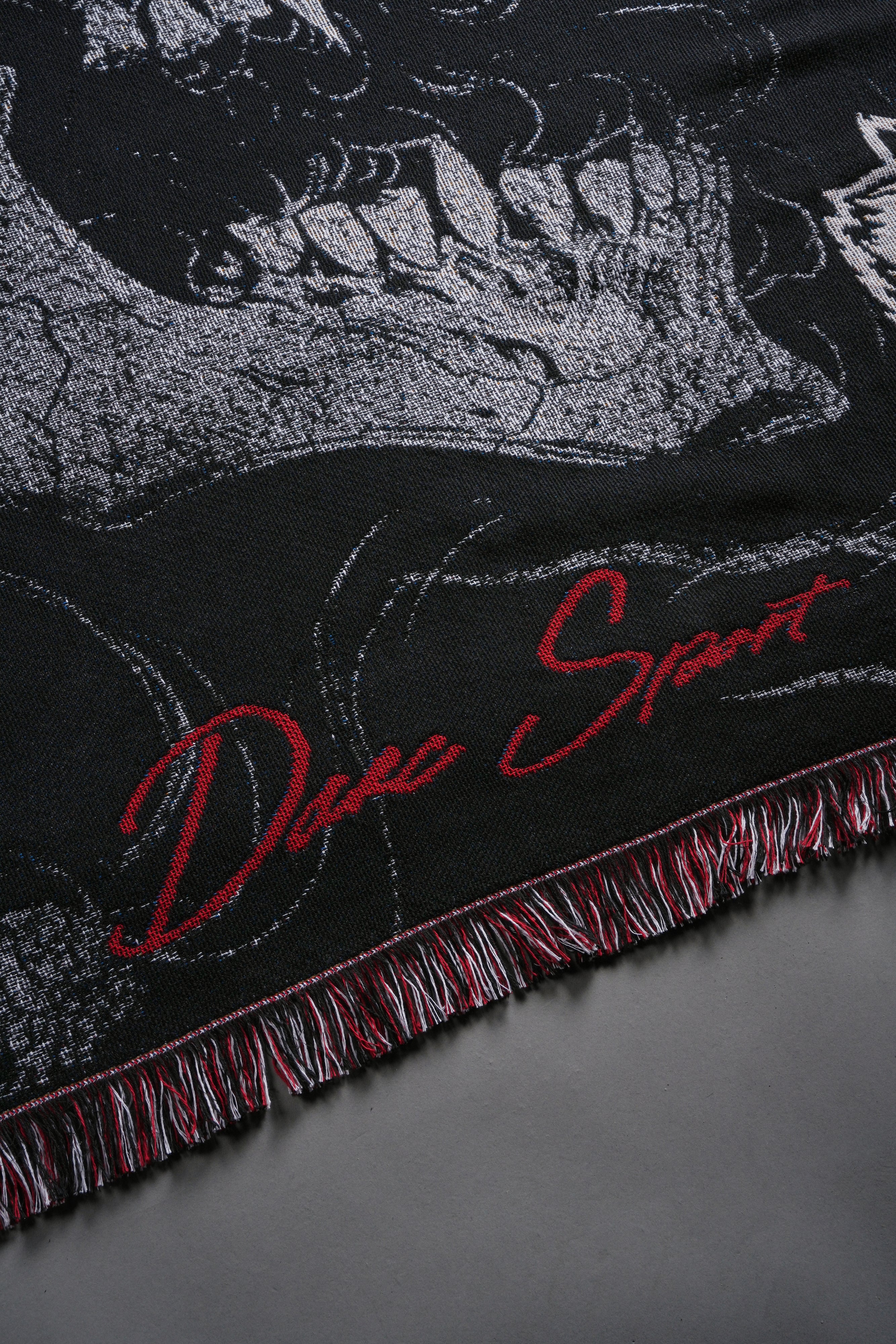 Darc Samurai Tapestry Blanket in Black