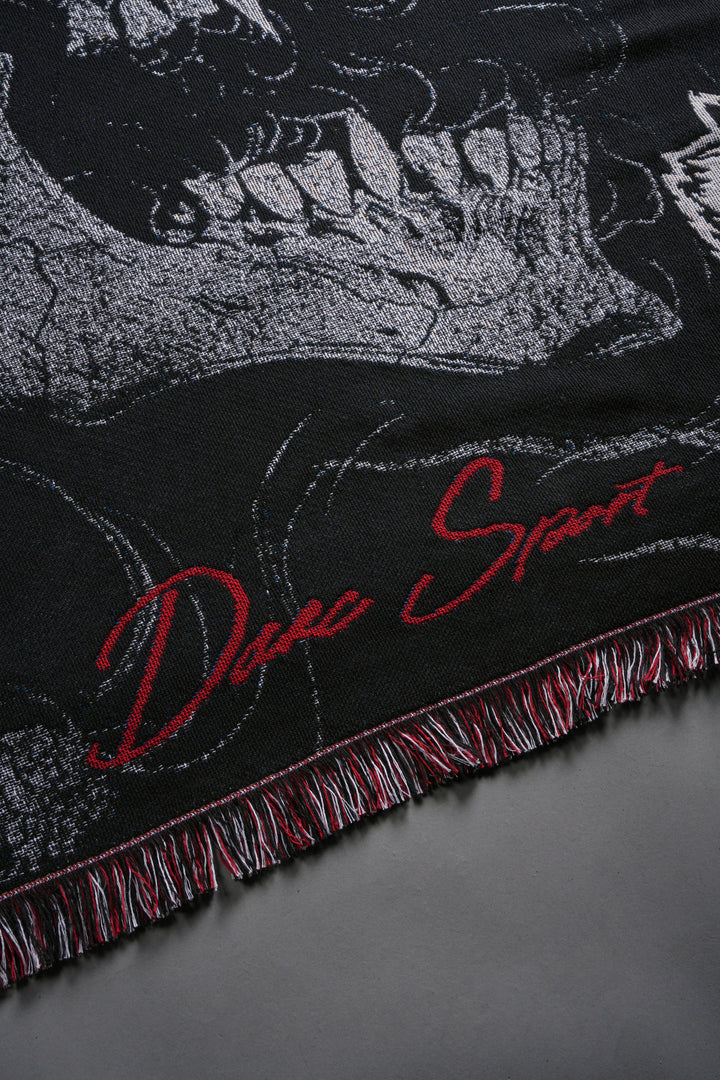Darc Samurai Tapestry Blanket in Black