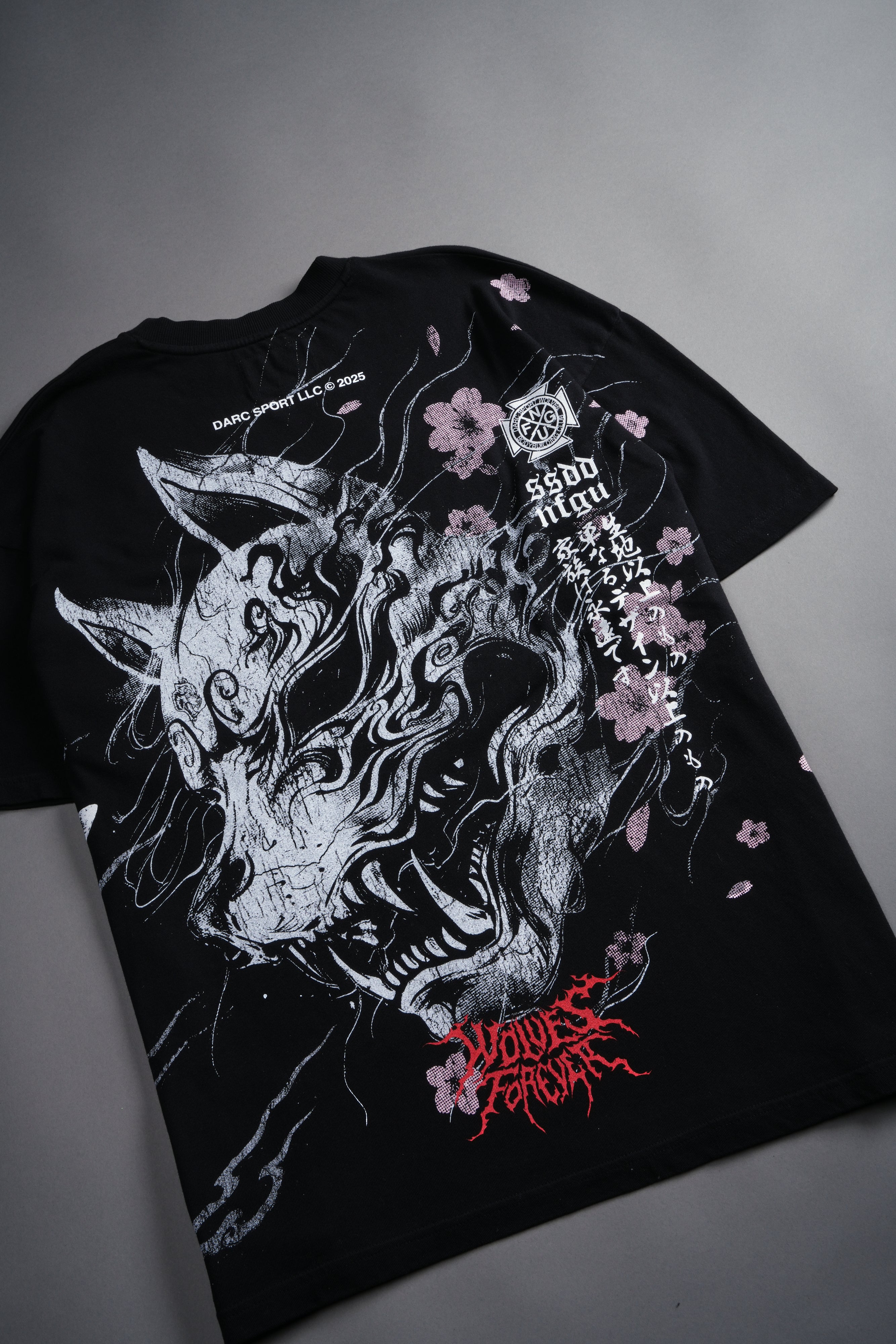 Darc Kitsune "Side By Side" Series Premium Tee in Black