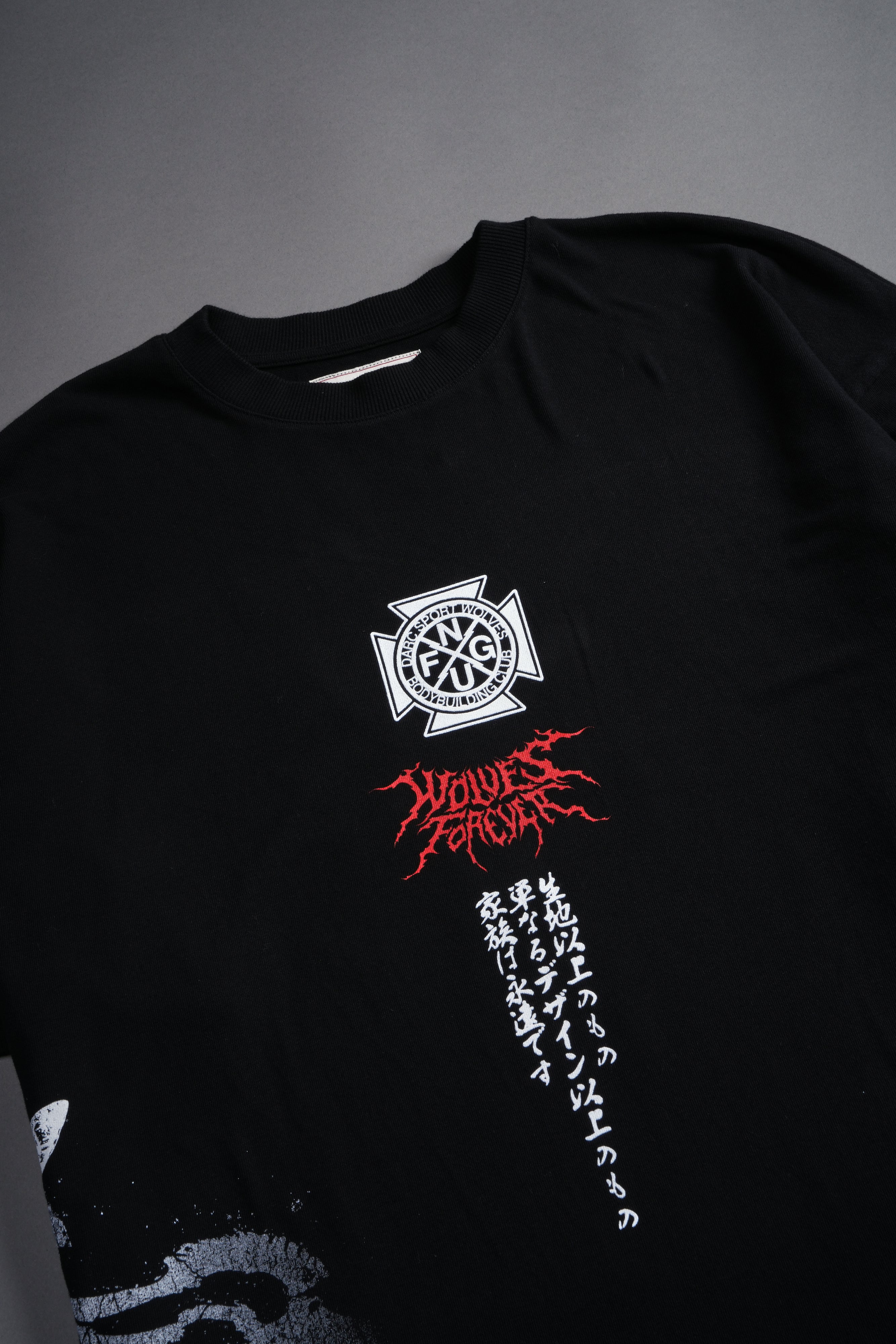 Darc Hannya "Side By Side" Series Premium Tee in Black