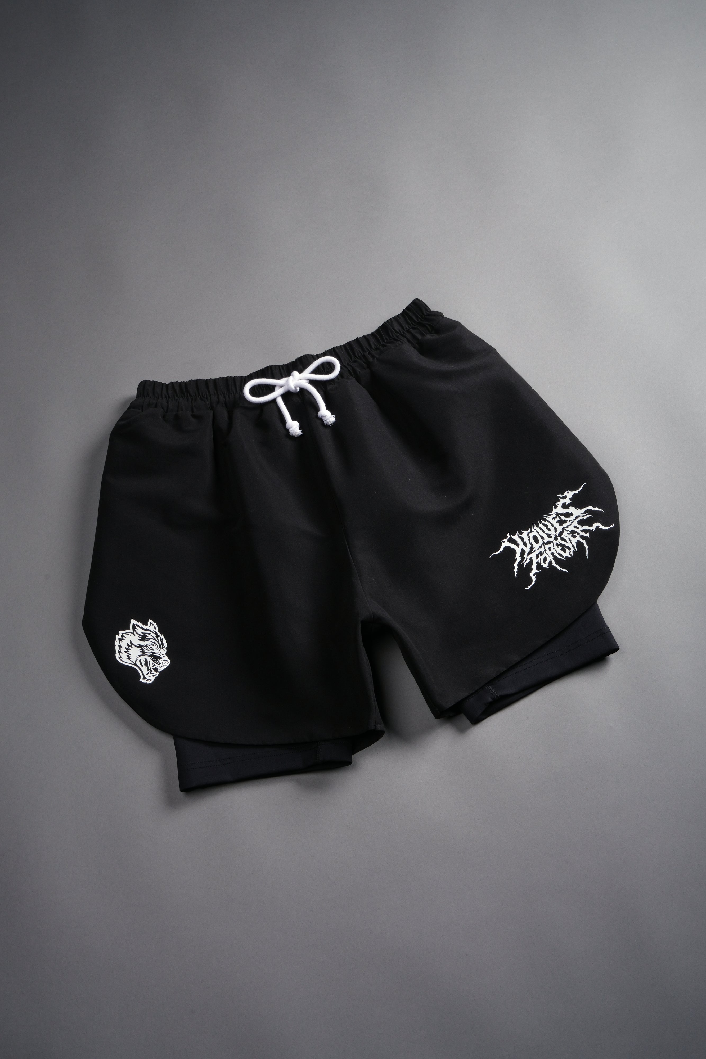 Forged From Iron Phantom Compression Shorts in Black